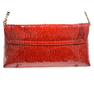 Gucci Broadway Bag Evening Red Enamel